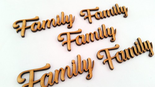 Family word cutout pack mdf - 5,