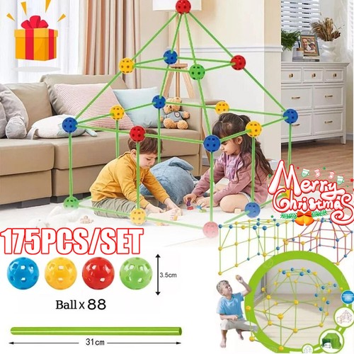 175pcs kids construction fort - 175pcs,
