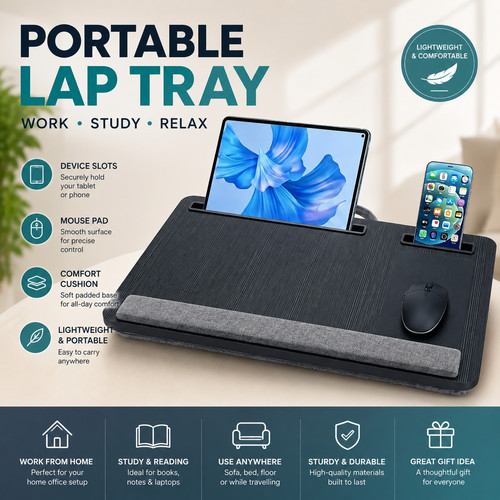 Portable laptop lap - portable, desk
