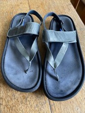 Wolky Cebu Silver Hook & Loop Comfort Sandals size 40 UK 7