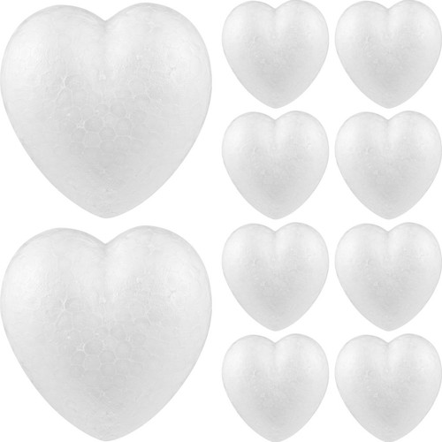 Pcs polystyrene heart - polystyrene,