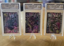 Dinosaur King Arcade Cards X3 - Super Alpha Dinosaur - Ultra Rare - GRADED MGC10