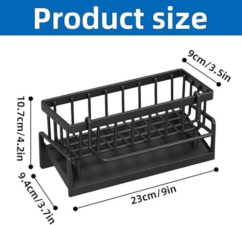 Compact plastic sink tidy - plastic,