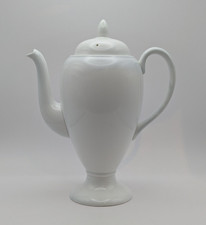 Vintage 1980s Wedgwood White Bone China Coffee Pot