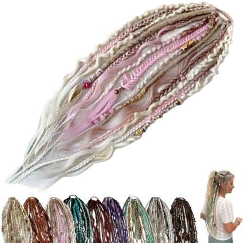 Elastic dread ponytail boho - ponytail,