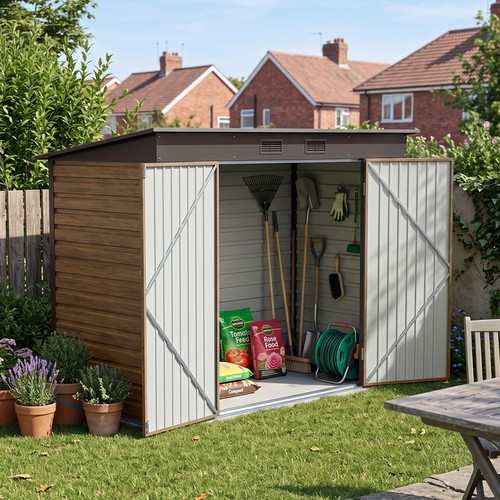 4ft metal garden storage - 4ft,