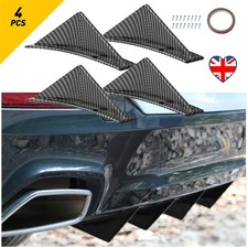 4x Car Rear Bumper Diffuser