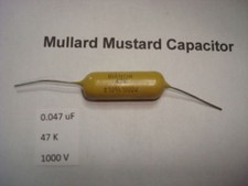 MULLARD MUSTARD CAPACITOR