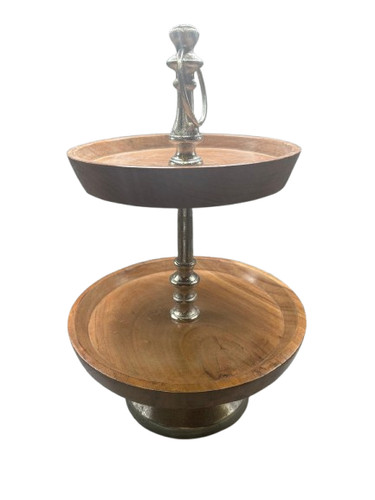 Tier round wooden - tier, cake