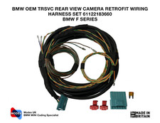OEM BMW F10 F07 F01 F20 F30 Reverse Camera Retrofit Cable Set Wiring Harness