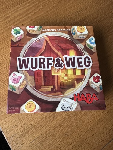 Haba wurf weg game - weg, rare