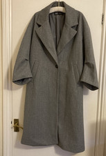 LONG GREY TWEED EFFECT Zara