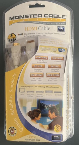 New monster hdmi cable home - new,