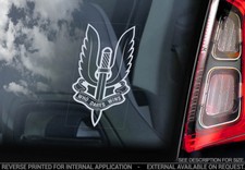 SAS - Car Window Sticker - Special Air Forces Military British Army Decal - V02