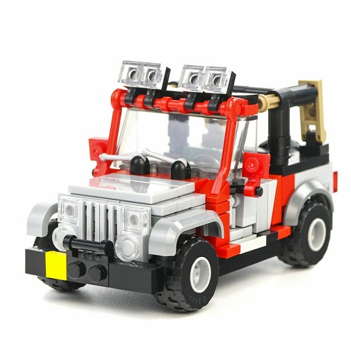 Moc jurassic park jeep 24 - park, 1:24