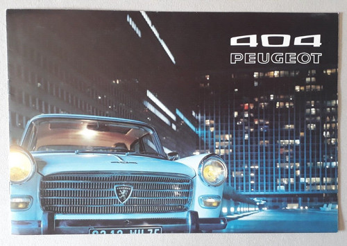 Peugeot 404 sedan brochure - peugeot,