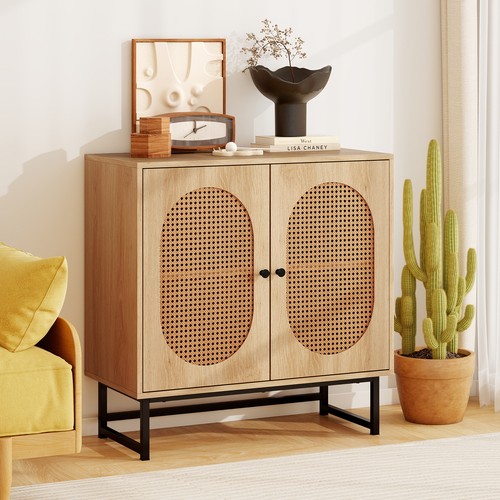Rattan buffet cabinet boho - rattan,