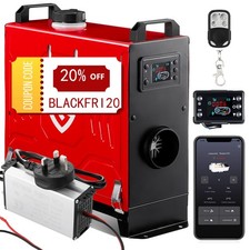 Air Diesel Heater 8KW 12V/24V 220-240V LCD Bluetooth App with Power Adapter UK