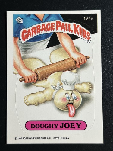 1986 topps garbage pail - garbage,