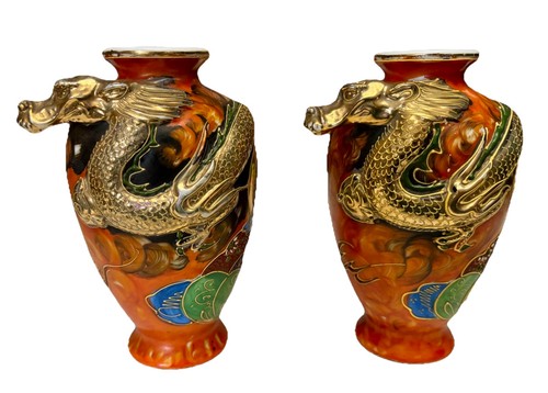 Pair japanese satsuma - of,