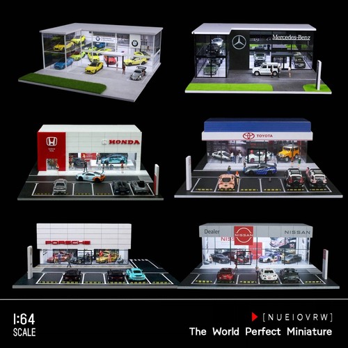 Diorama city car - 1/64, showroom