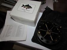 unused free spirit match aerial wide signature centrepin fishing reel boxed 4.5"