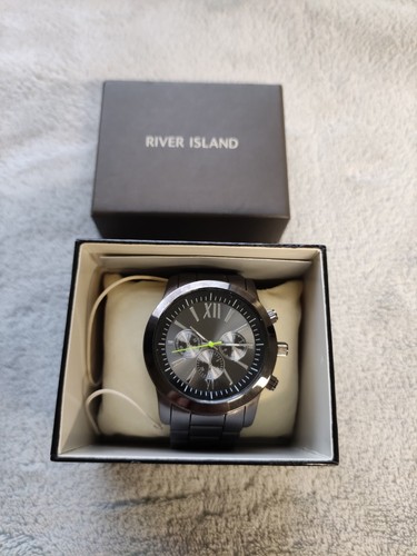 River island mens watch - mens, black