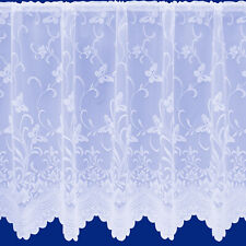 Butterfly Floral Trailing Leaf  Net Curtain - Sold In Set Sizes - Free Post
