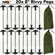 20x Bivvy Tent Pegs Heavy Duty