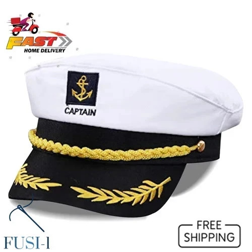 Navy captain hat - hat, skipper