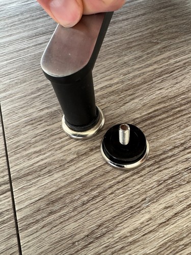Inch threaded stem feet - 1-1/4-inch,