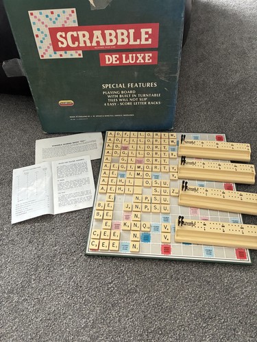 Scrabble deluxe board game - scrabble,