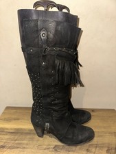 SOLEA Ladies/Women Black Faux