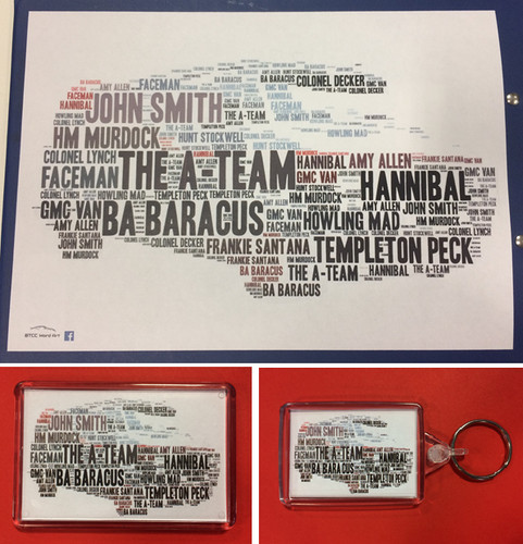 The team van colour - word, art