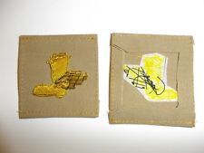 e3801 WW 2 US Army Air Force Royal RAF Flying Wing Boot Club bullion Khaki A2A13