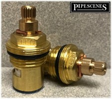 pipescenes555 CC17 / A2 Ceramic Disc Tap Cartridge Valves 20 Spline x 7.6mm PAIR