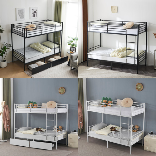 3ft metal single bunk bed - 3ft,