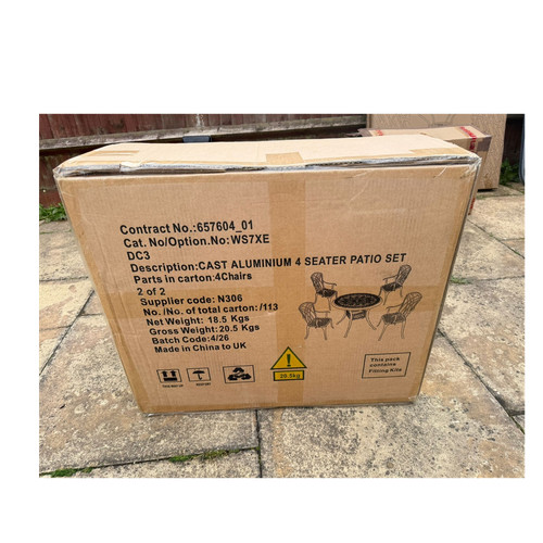 Cast aluminium seater patio - cast,