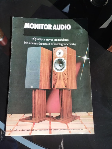 Vintage monitor audio brochure - vintage,