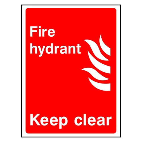 Fire hydrant sign sticker - hydrant,