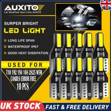 AUXITO T10 501 W5W 13SMD LED SideLight Bulb Canbus Error Free 6500K Super Bright