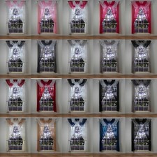 5 Piece Plain Voile Curtain