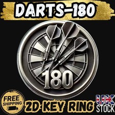 Darts Lovers 180 Key Ring–Gift Ready, Free Delivery, UK Stock, Perfect Gift