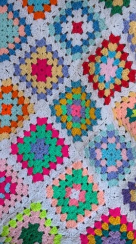 Handmade crochet granny square - crochet,