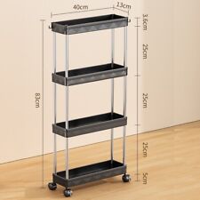 Slim 3/4 Tier Rack Trolley on