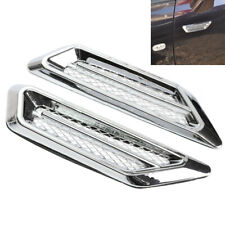 2x Chrome Car Air Flow Fender