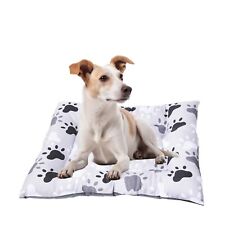 E&W Soft Plush Mattress Bed Mat for Small and Medium Dogs, Cats - Paw Design