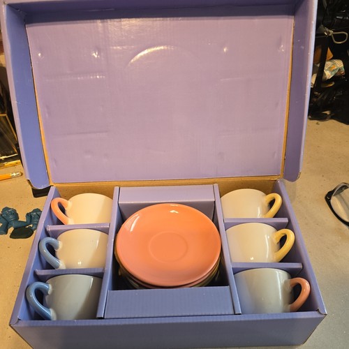 Ceramic coffee cup - &, saucer