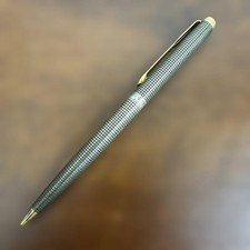 PARKER 75 Sterling Silver Ballpoint Pen USA Made STERLING Marked Cisele Pattern