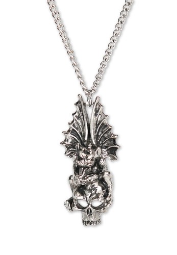 Gothic gargoyle with skull - gothic,